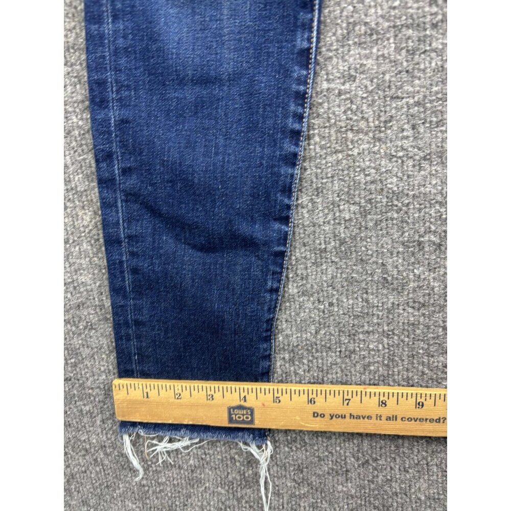 Current Elliott Jeans Womens 25 Distressed Stiletto Raw Hem Skinny Denim Pants - Picture 6 of 8